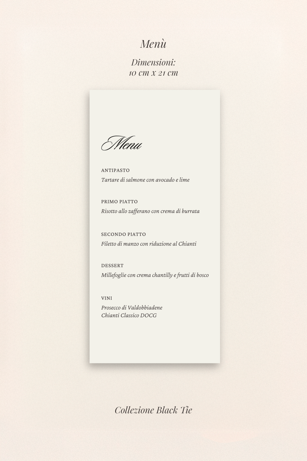 Partecipazioni di matrimonio digitali — Collezione Black Tie